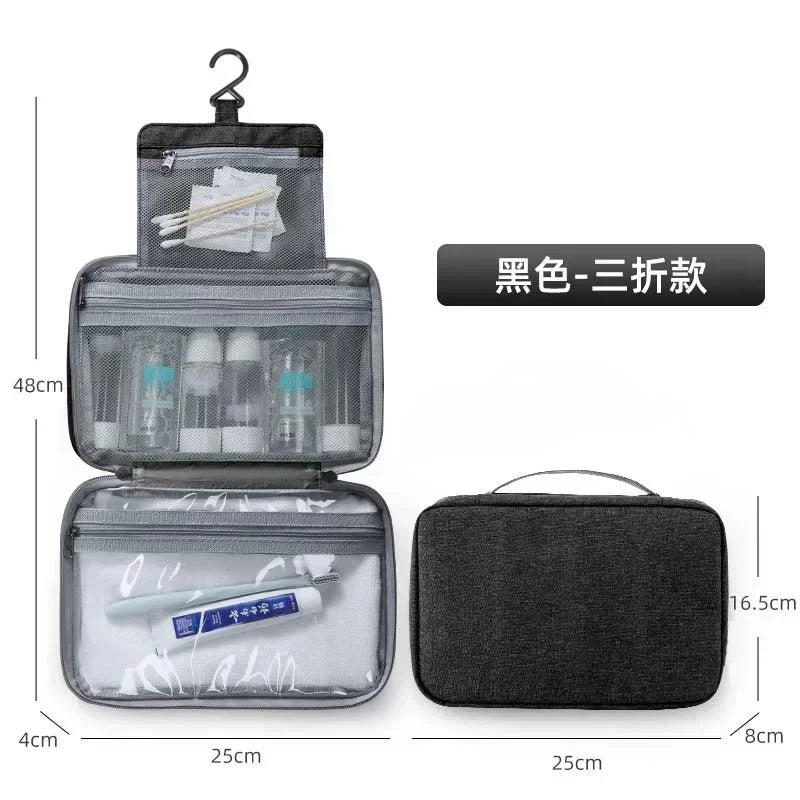 Travel Foldable Toilet Storage Bag Waterproof Hanging Makeup Bags Women Portable Cosmetic Storage Bag Travel Essential wash bag