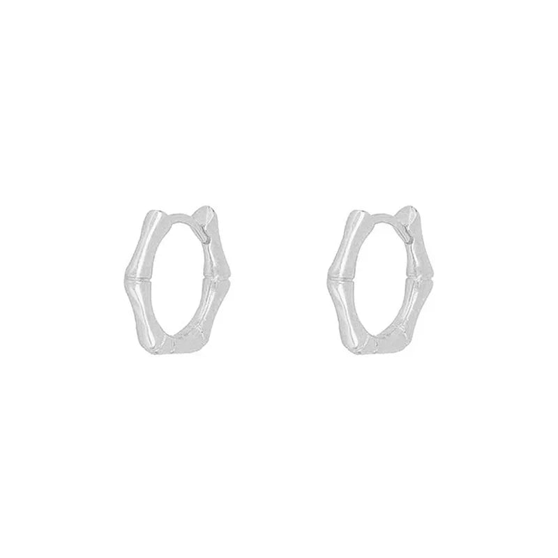 CRMYA Fashion Cubic Zirconia Cz Silver Gold Plated Hoop Earrings For Women Engagement Wedding Trendy Jewelry