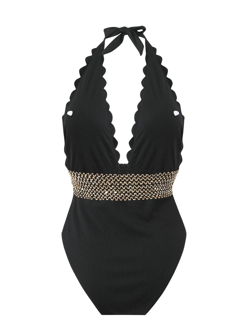 Women's Tummy Control Halter Swimsuit