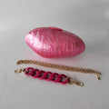 Pearl Acrylic Shell Clutch