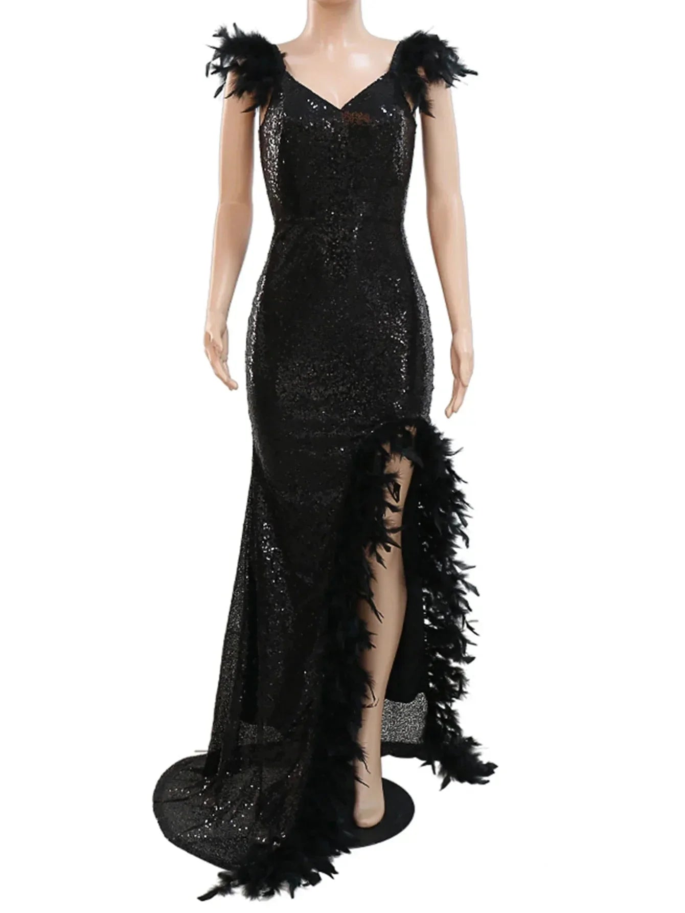 Sequin Maxi Bodycon Birthday Party Dress