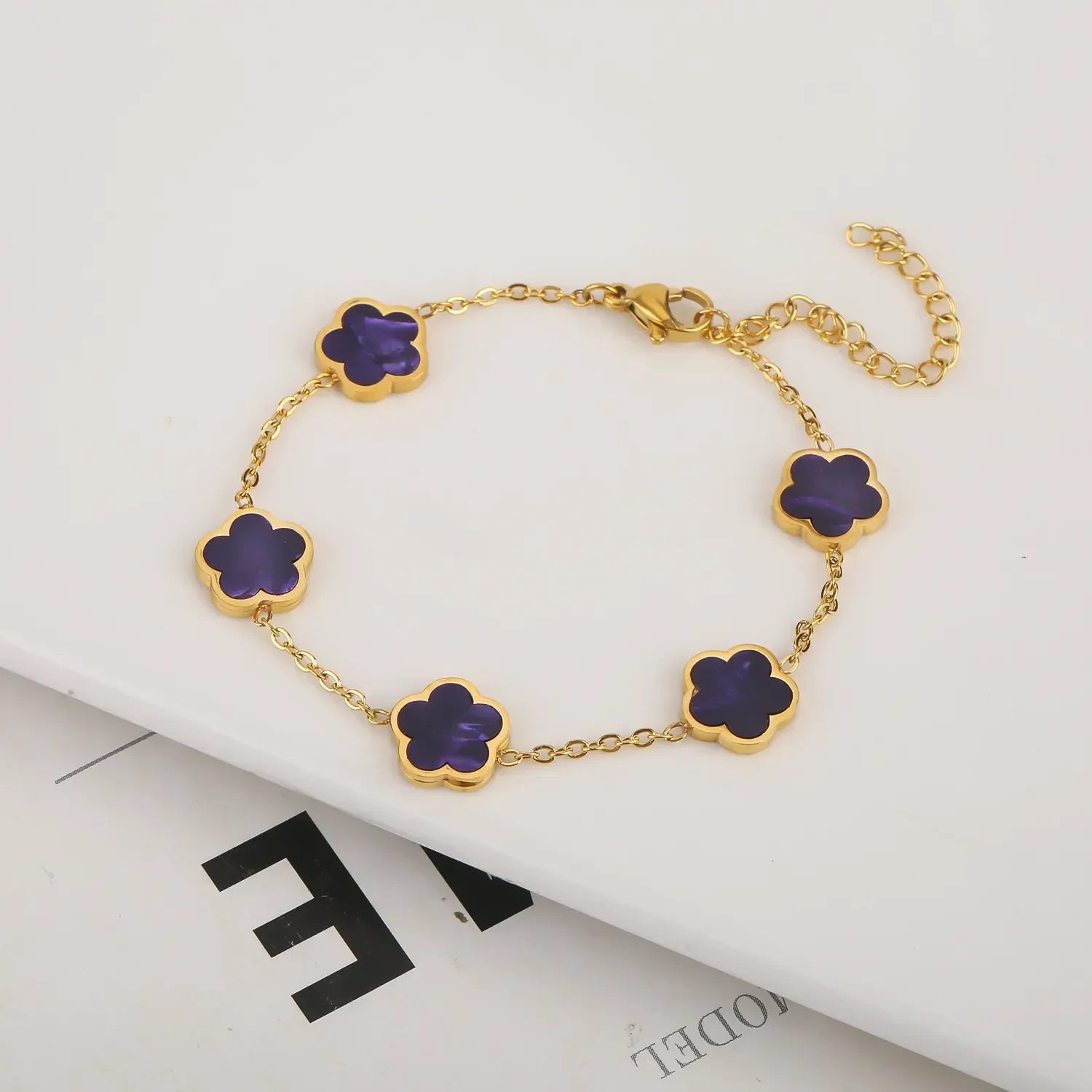 Stainless Steel Non Fading Minimalist Creative Plant Live Leaf Petal Flower Pendant Necklace Earrings Bracelet Jewelry Set