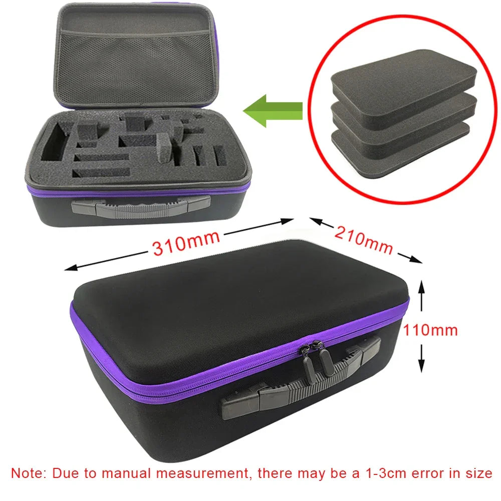 8 Slot Watch Storage Box Shockproof Watch Carry Case Organizer Protective Canvas EVA Hard Shell Zipper Watch Storage Case