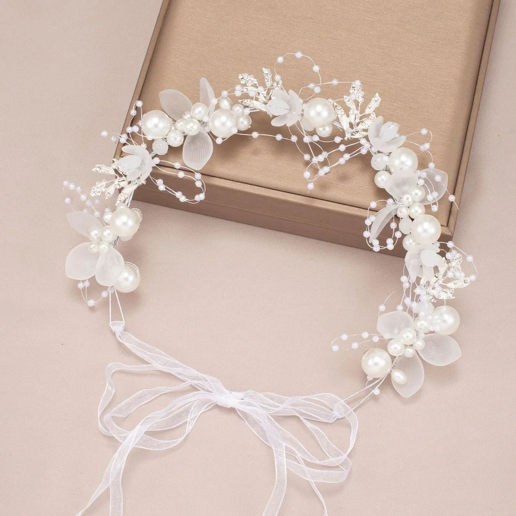 Pearl Crystal Bridal Headband