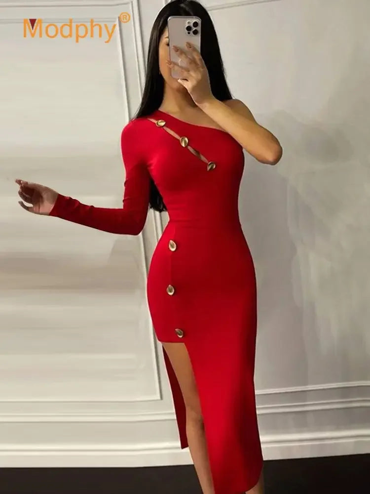Ladies Long Sleeve Cocktail Dress