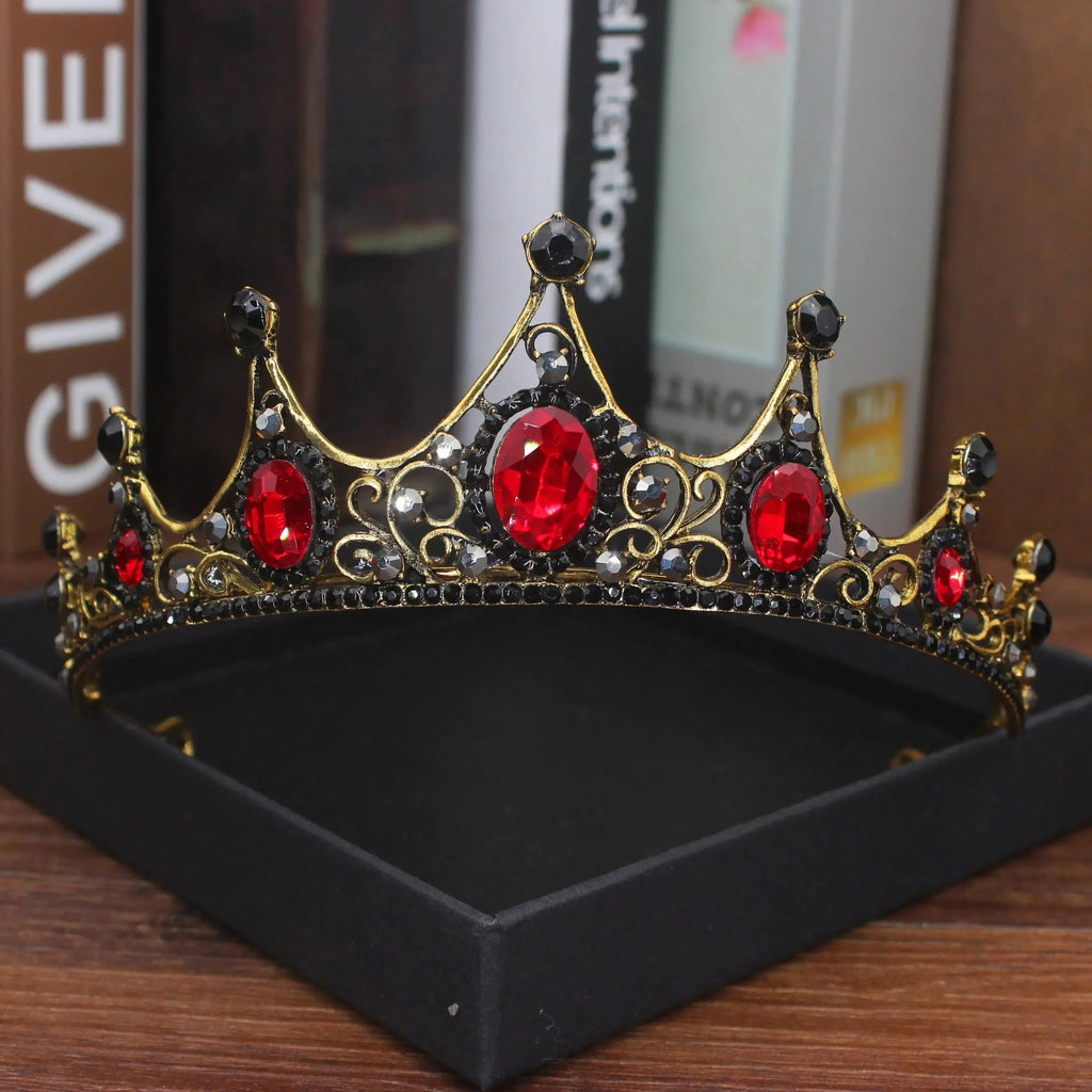 Vintage Baroque Bridal Wedding Tiaras and Crowns Women Bride Pageant Prom Hair Ornaments Wedding head Jewelry Accessories