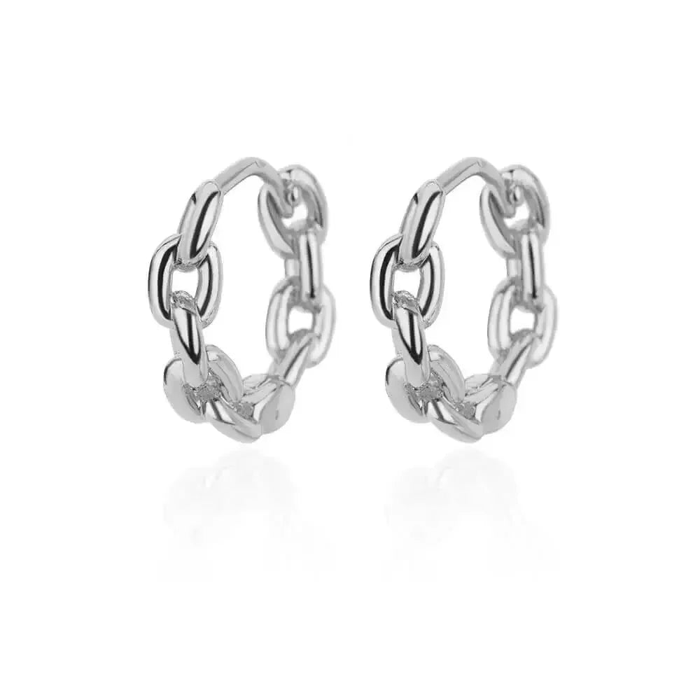 Lux Diva Stainless Steel Hoop Earrings