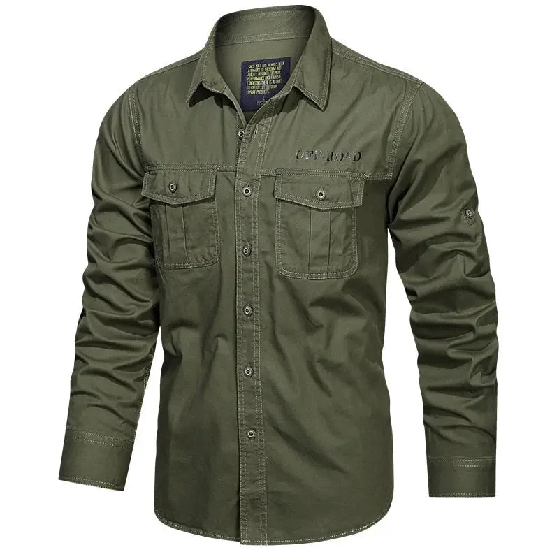 New Men's Casual Shirt 5XL 6XL Male Overshirt 2020 Military Cotton Shirts Men Brand Clothing Leisure Shirt Blouse AF1388