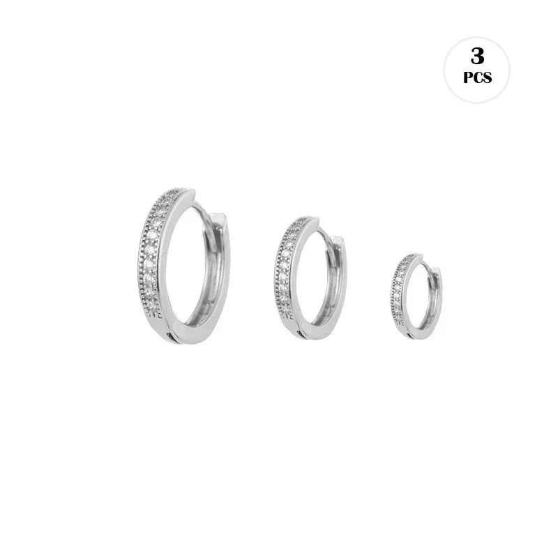 Cubic Zirconia Fashion Stud Earings (Mix and Match)