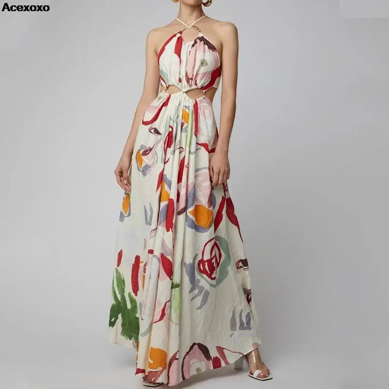 Boho Halter Sun Dress