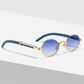 Rocker Luxury Brand Classic Oval Sunglasses