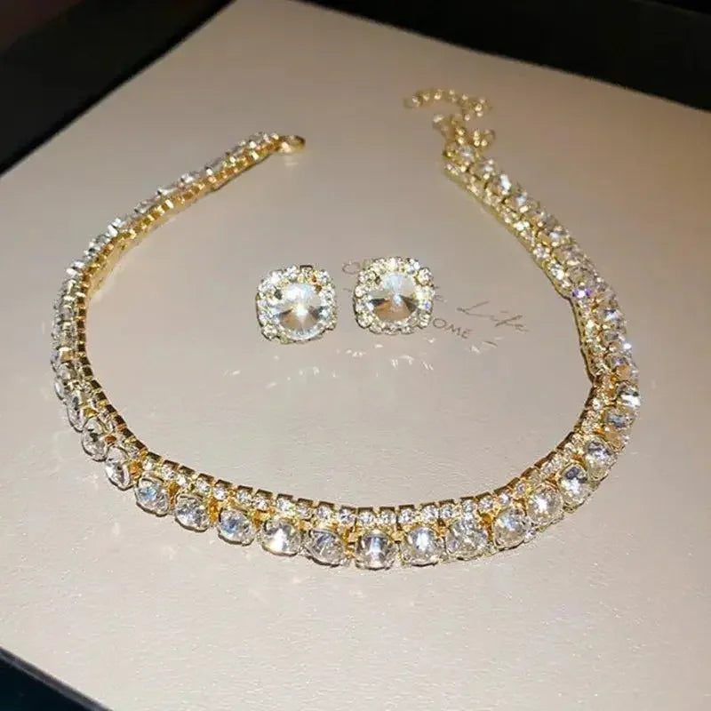 Lux Green Crystal Necklace