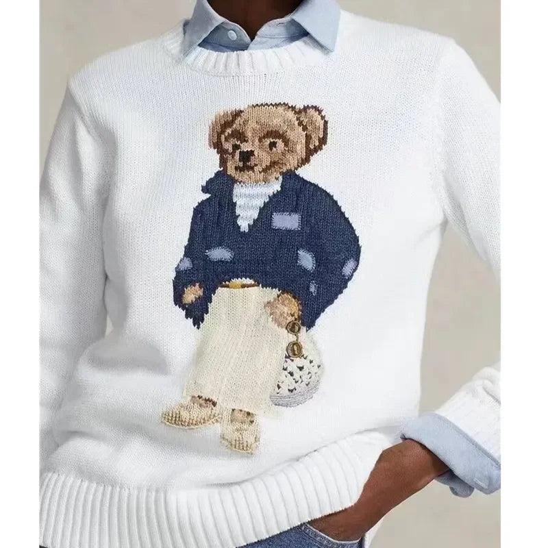 Designer Knit Bear Sweater