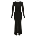 Winter Long Sleeve A-Line Long Bodycon Dress