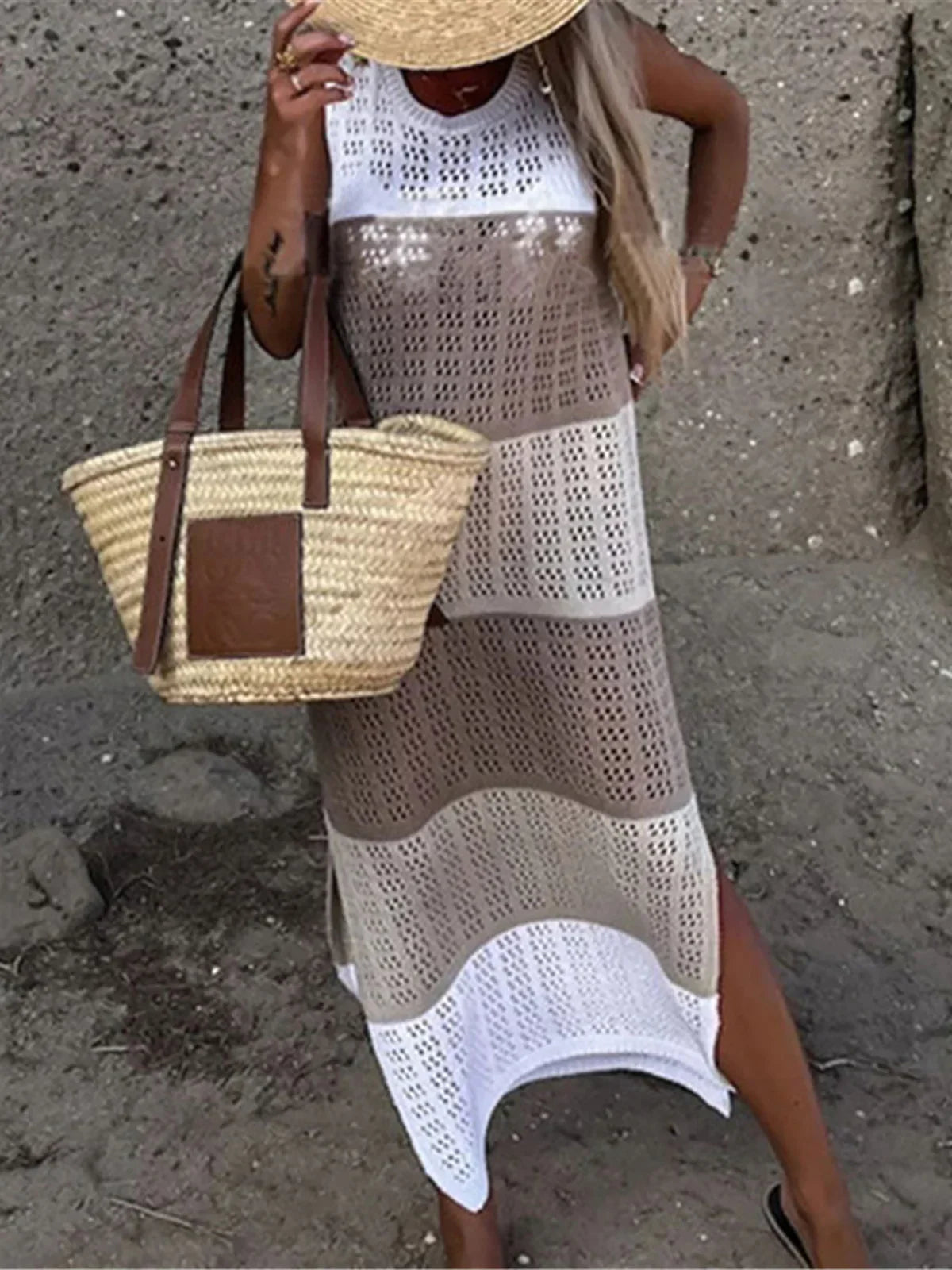 Hailey Crochet Tunic Beach Dress