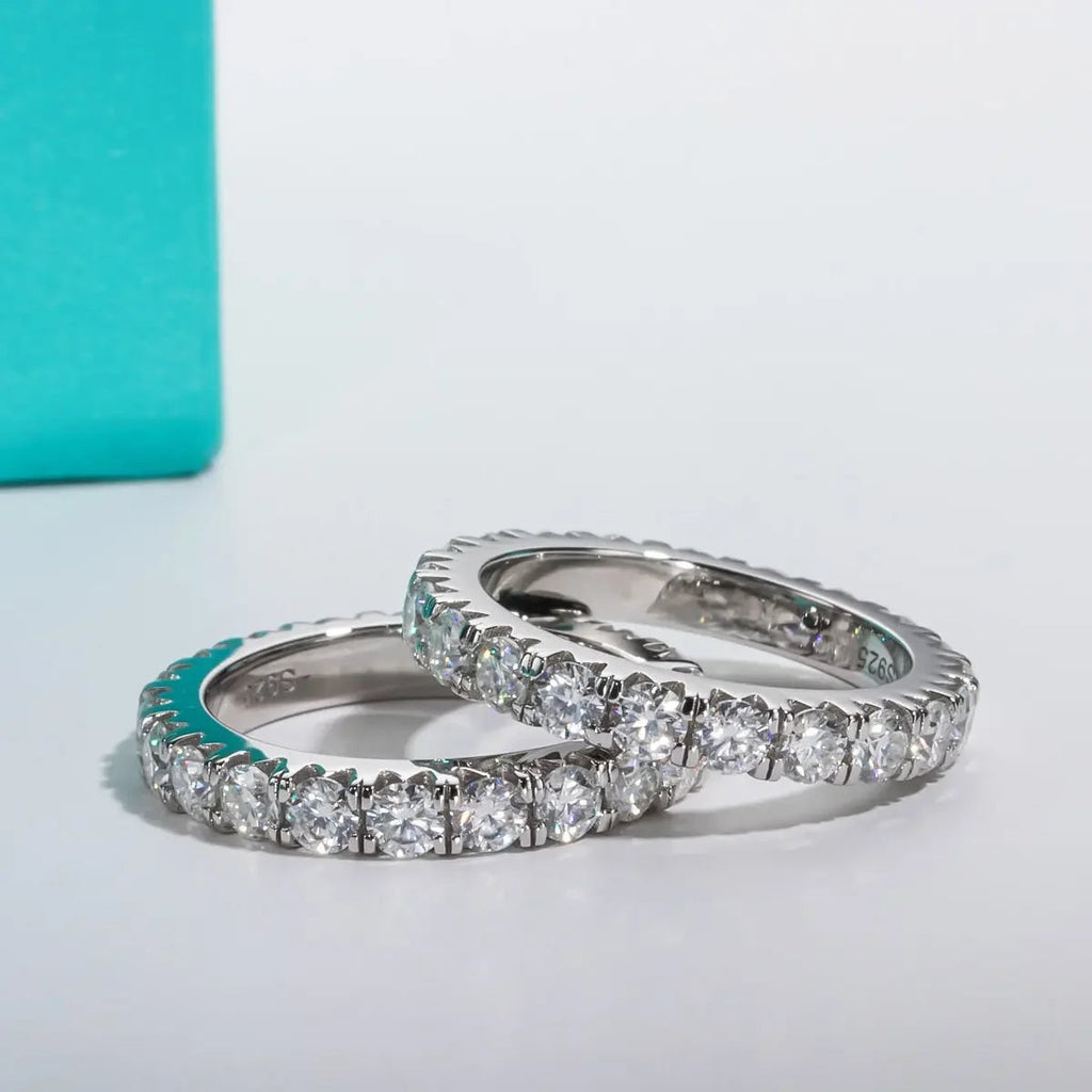 Engagement Ring 2-3ct D Color Moissanite 925 Sterling Silver