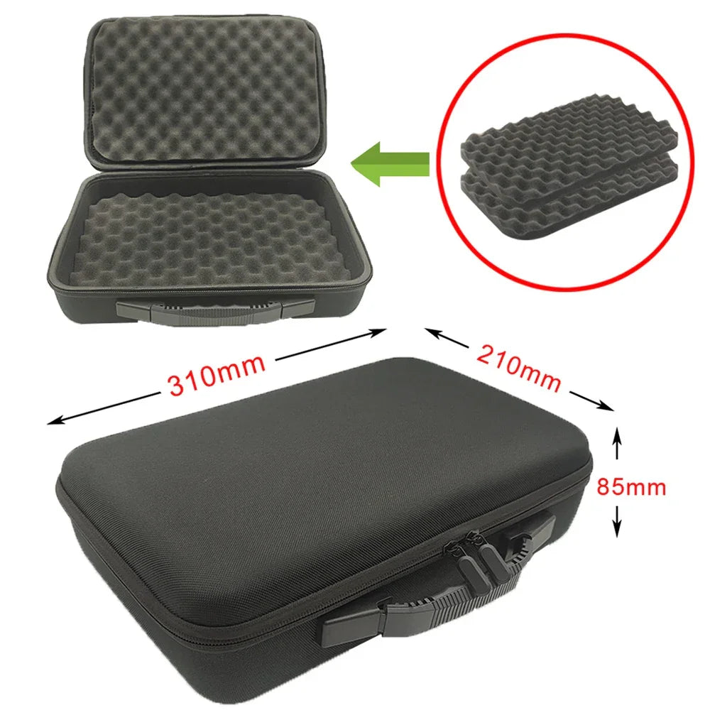 8 Slot Watch Storage Box Shockproof Watch Carry Case Organizer Protective Canvas EVA Hard Shell Zipper Watch Storage Case
