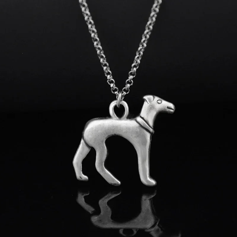 Vintage 3 Style Pomeranian & Samoyed & Keeshond & Golden Retriever & Whippet Dog Charms Pendant Necklace Women Pet Lover Gift