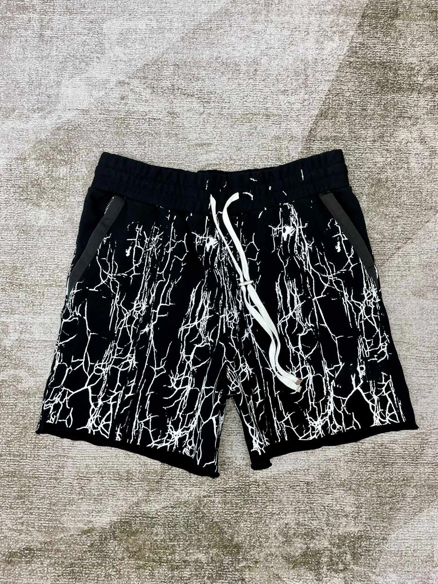 LUXMAN Drawstring Cotton Terry Fabric Shorts