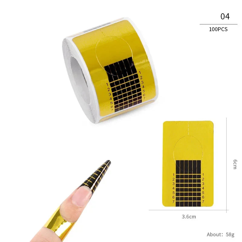 French Nail Tips Nail Sticker 100pcs