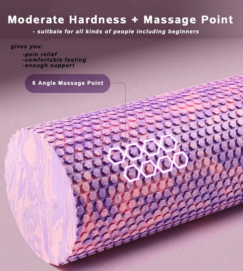 Foam Roller EVA Yoga Roller Multiple Colors Massage Point Fitness Gym Exercise Relaxing Muscle