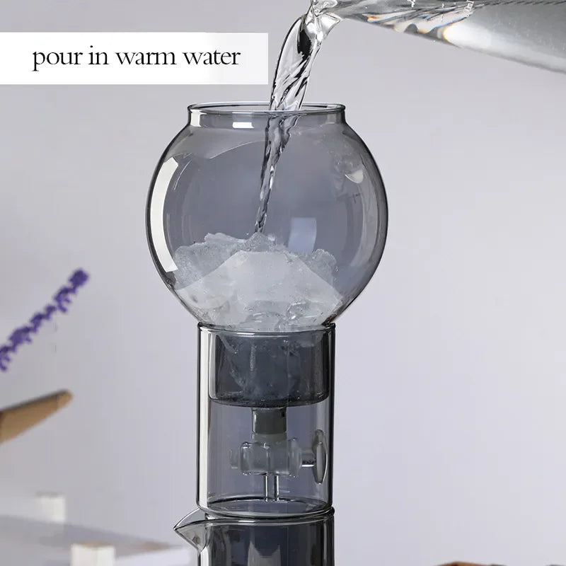 Swabue Cold Brew Coffee Pot Set Drip Filter Ecocoffee Iced Tools Barista Hand-made Glass Coffee Maker Household Pour over Kettle