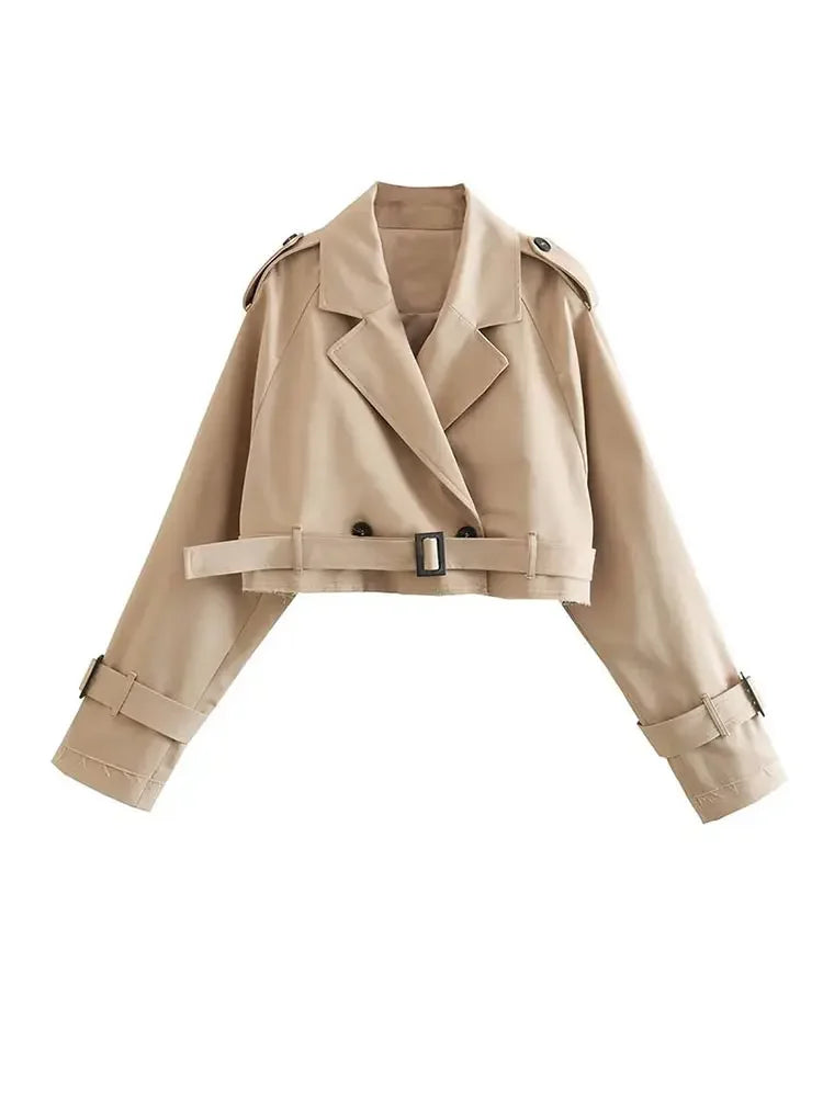 Cassie Cropped Trench
