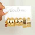 Vintage Big Hoop Earring Set