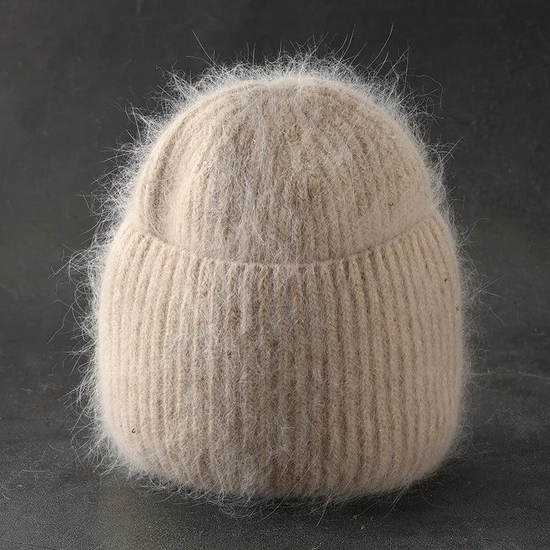 Women’s Rabbit Fur Beanie Hat