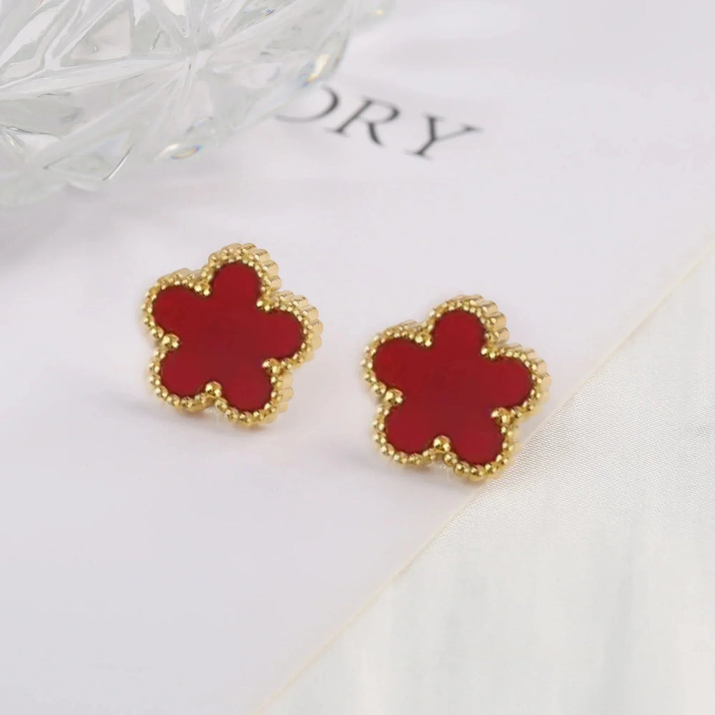 Hot Sale Stainless Steel Laser Five Leaf Flower Petal Adjustable Clover Bracelet Classic for Woman Girl Brand Jewelry Party Gift
