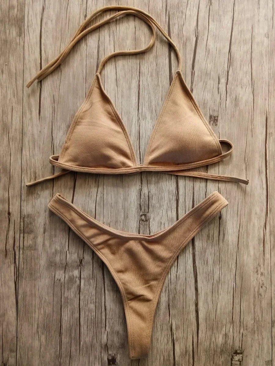Bandeau Ribbed Bikini