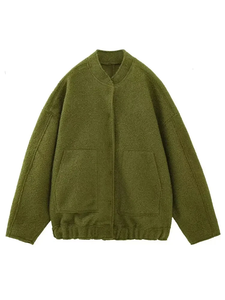 Fabulous Chicago Button Down Bomber Jacket