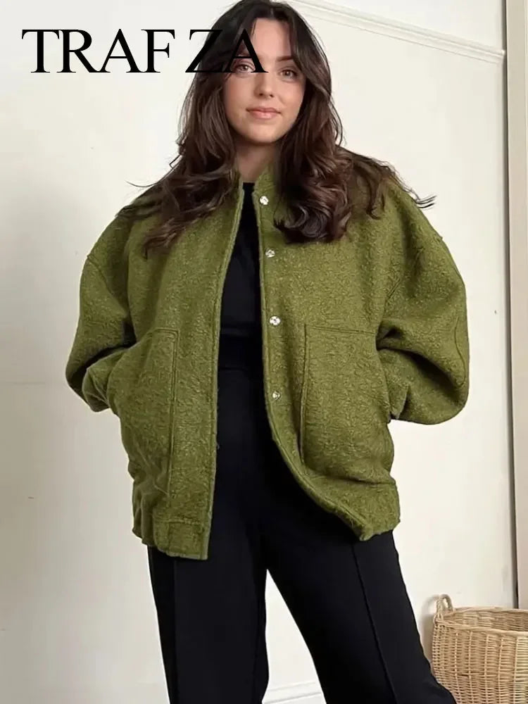 Fabulous Chicago Button Down Bomber Jacket
