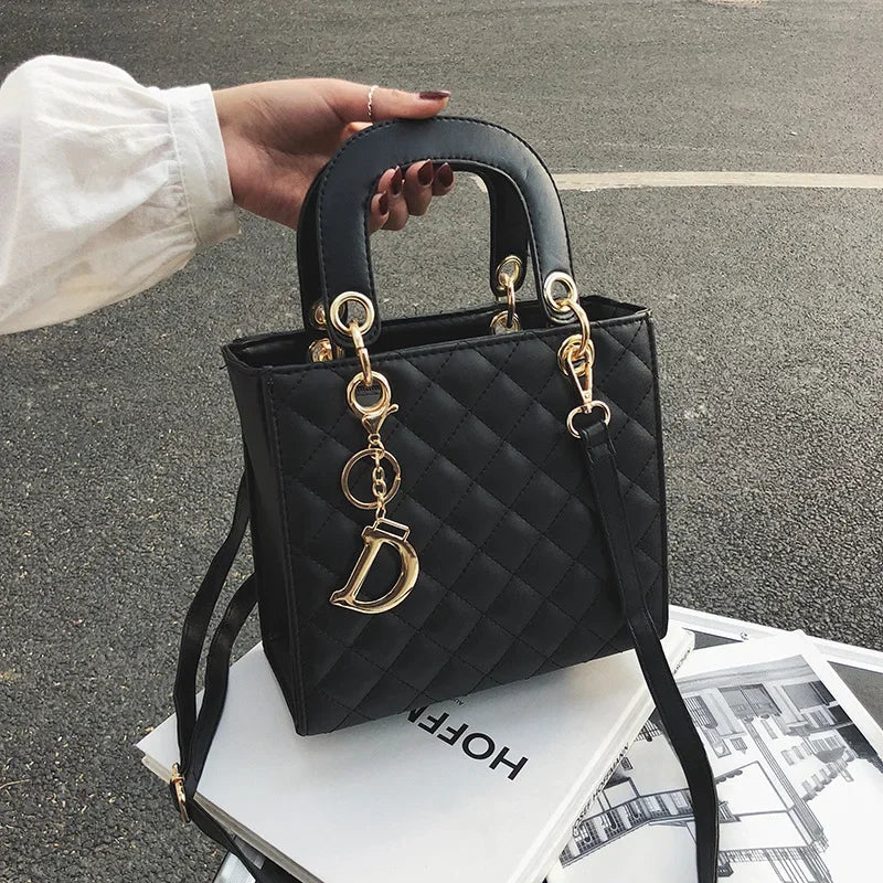 Diamond Stitch Handle Bag
