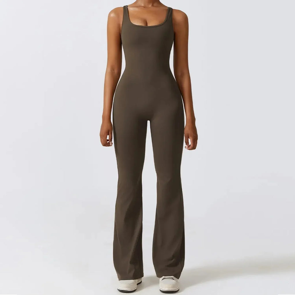 Wide Leg Sports Jumpsuit