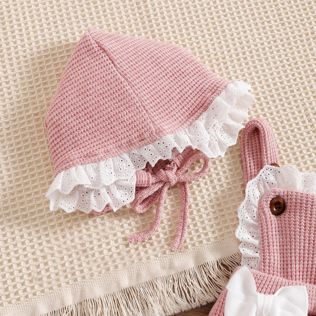 LUX Girls Knit Bodysuit Romper 2pcs