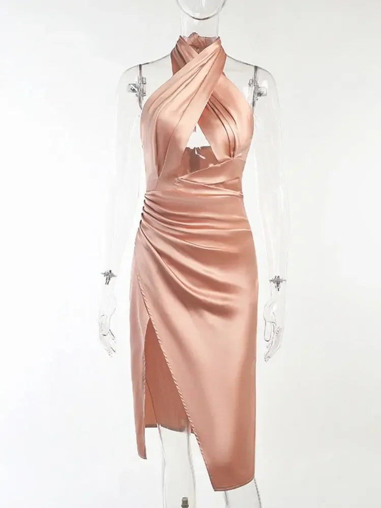 Kelsey Halter Bodycon Dress
