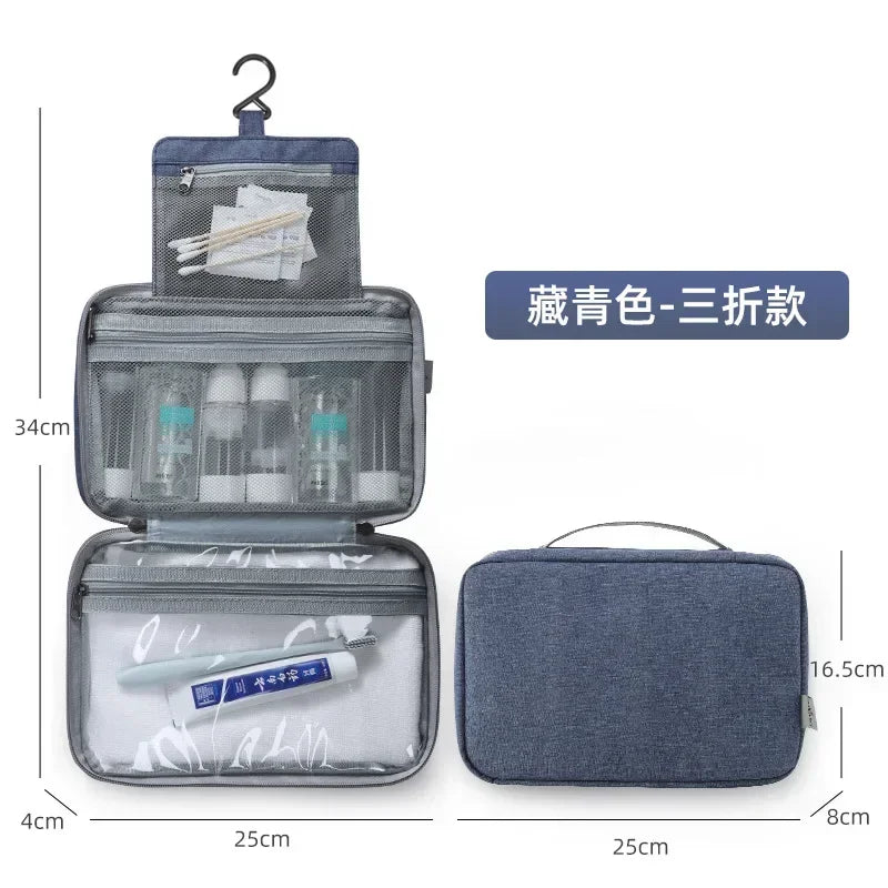 Travel Foldable Toilet Storage Bag Waterproof Hanging Makeup Bags Women Portable Cosmetic Storage Bag Travel Essential wash bag