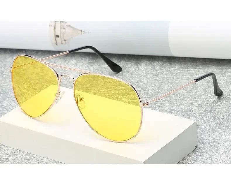 Men’s Retro Silver Sun Glasses