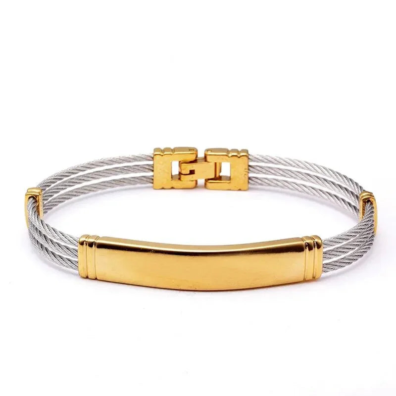 Unique Sequin Snake Chain Link Charm Bracelets Men Women Jewelry Luxury Stainless Steel female Cuff Sporty Bangles