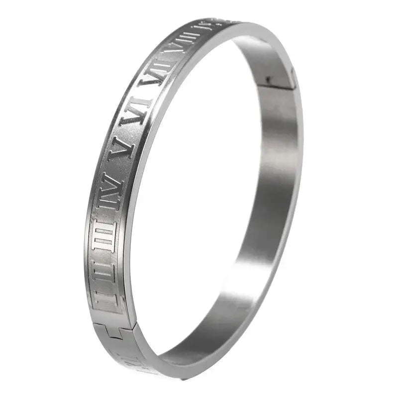 Stainless Steel Gold Color Bangle Bracelets Luxury Brand Stylish Mesh Bangle for Women Men Decoration Jewelry Accessory Gift