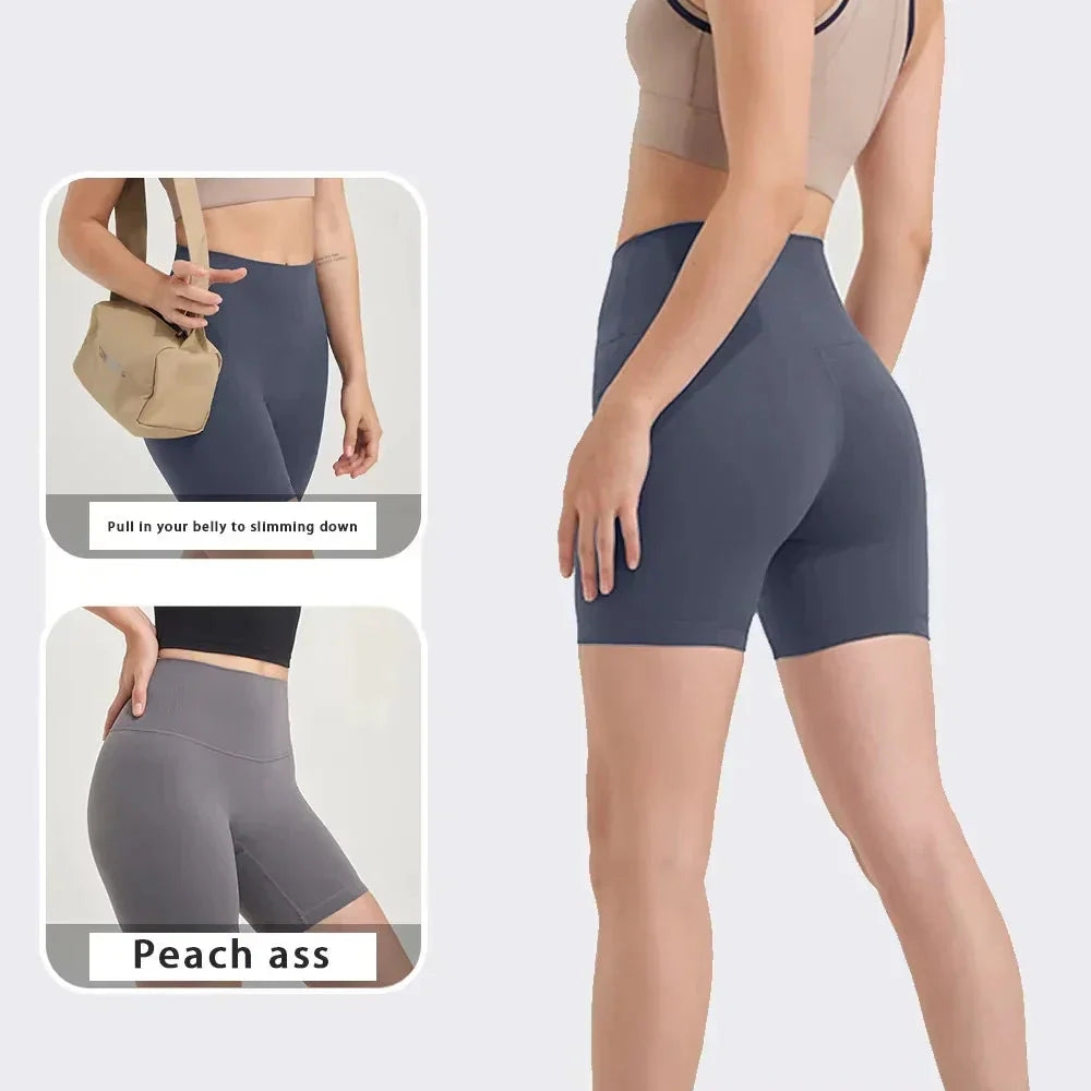 Women Butt Lifting sport short Seamles High Waist Yoga Shorts Breathable Soft Elastic slim shorts woman push up yoga legging