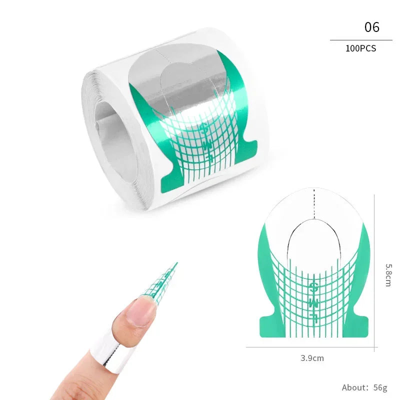 French Nail Tips Nail Sticker 100pcs
