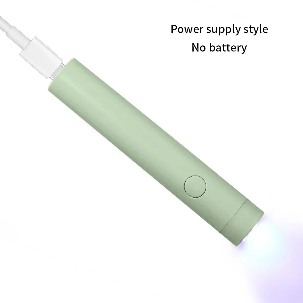 CNHIDS Portable Salon Quick Dry USB Nail Dryer Machine Home Phototherapy Tools Professional UV LED Nail Lamp Mini Flashlight Pen
