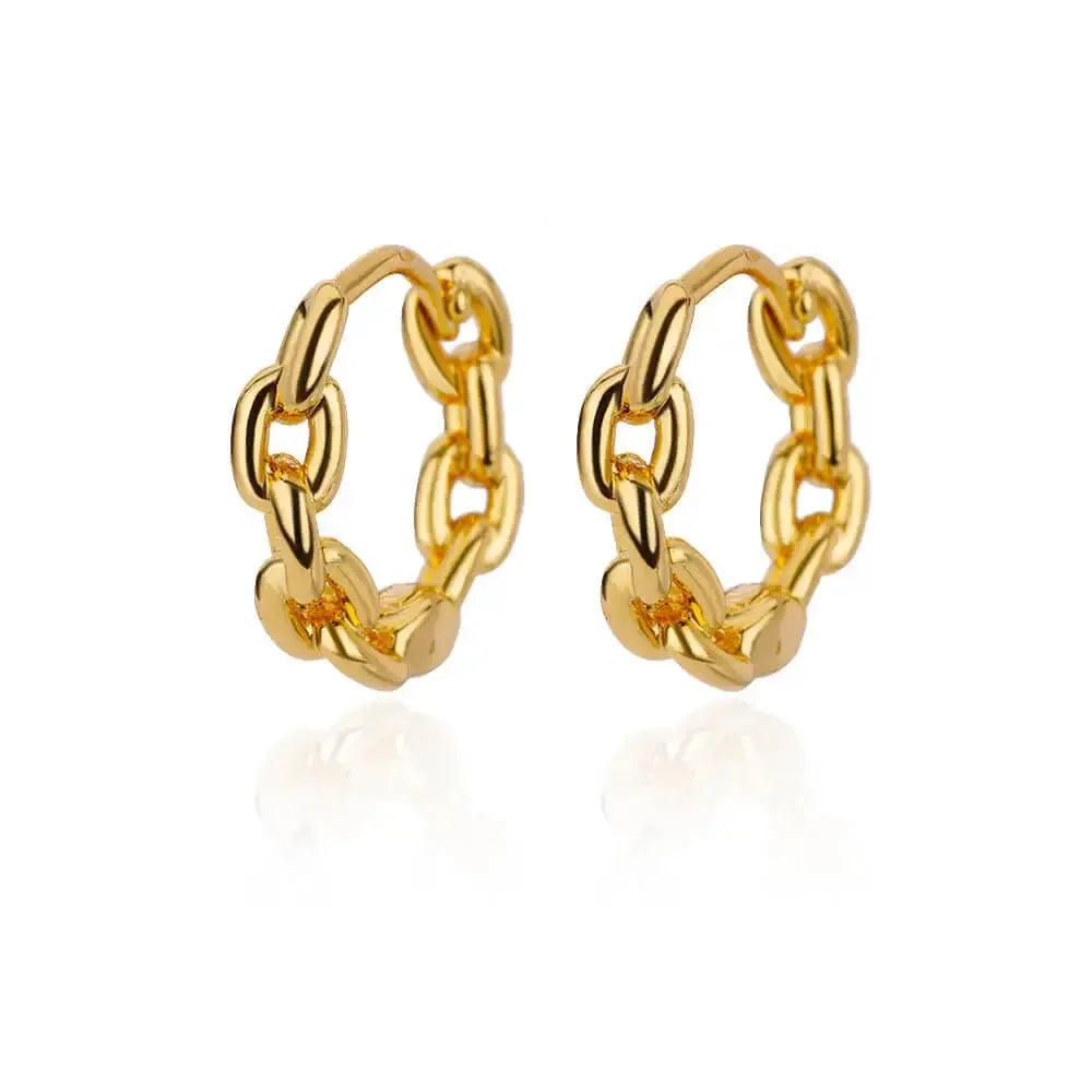 Lux Diva Stainless Steel Hoop Earrings