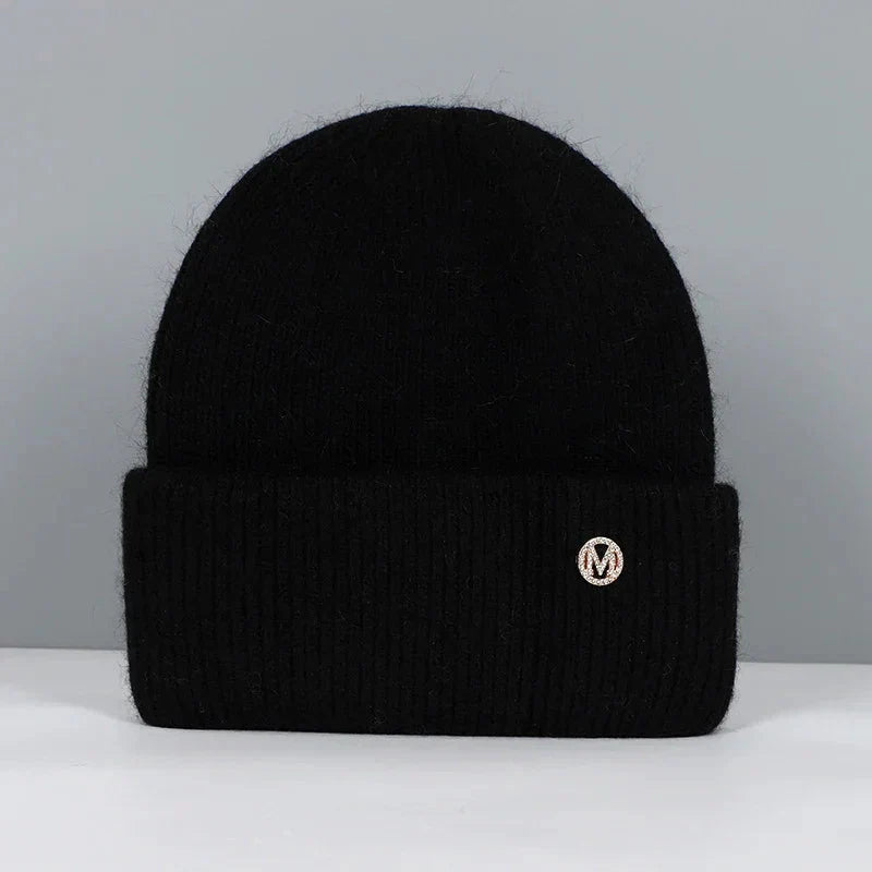 Women Winter Hat Real Rabbit Fur Winter Hats For Women Fashion Warm Beanie Hats Women Solid Adult Cover Head Cap