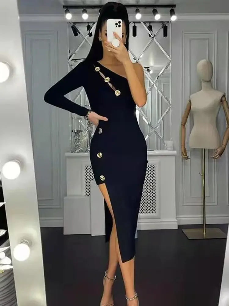 Ladies Long Sleeve Cocktail Dress