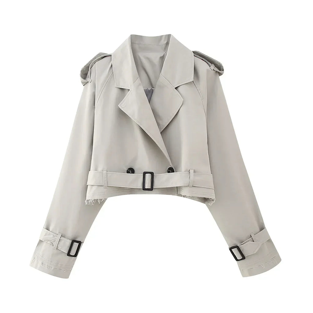 Cassie Cropped Trench