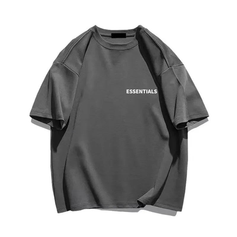 Men's Essentials T Shirt High Quality Summer T-Shirts Cotton Oversized Streetwear Letter Print Hip Hop Women Tee Free Shipping