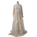 Tulle Maternity Long Sleeve Gown 2 Pc Set